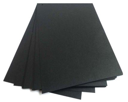black paper card bag